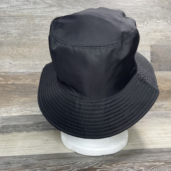 Prada Black Nylon Bucket Hat Women's One Size Fits Most - Picture 3 of 8